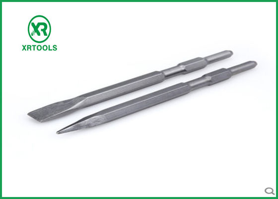 खरीदें हेक्सागोनल शैंक इलेक्ट्रिक मेसनरी छेनी, 17 * 400 मिमी डायमंड प्वाइंट छेनी ऑनलाइन निर्माण